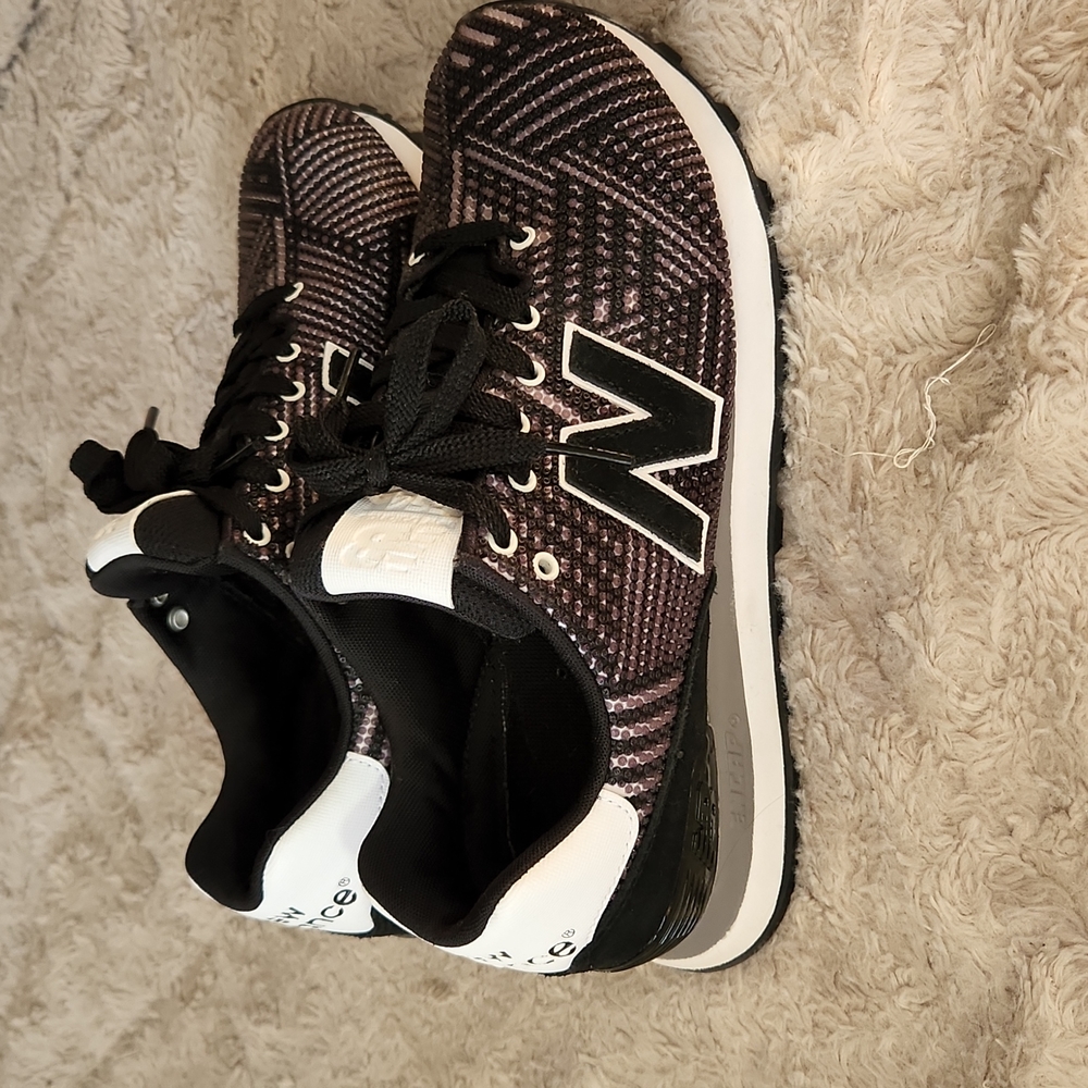 Black and white woman new balance